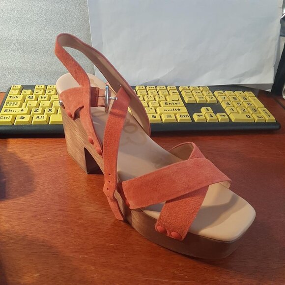 NEW ! Sam Edelman Josefine Heeled Sandals Rusty Pink Size 8.5/9
